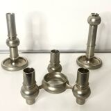 Set of 3 Stoff Candleholders 12 pieces