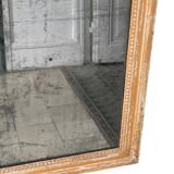19th century mercury mirror patinated trumeau
