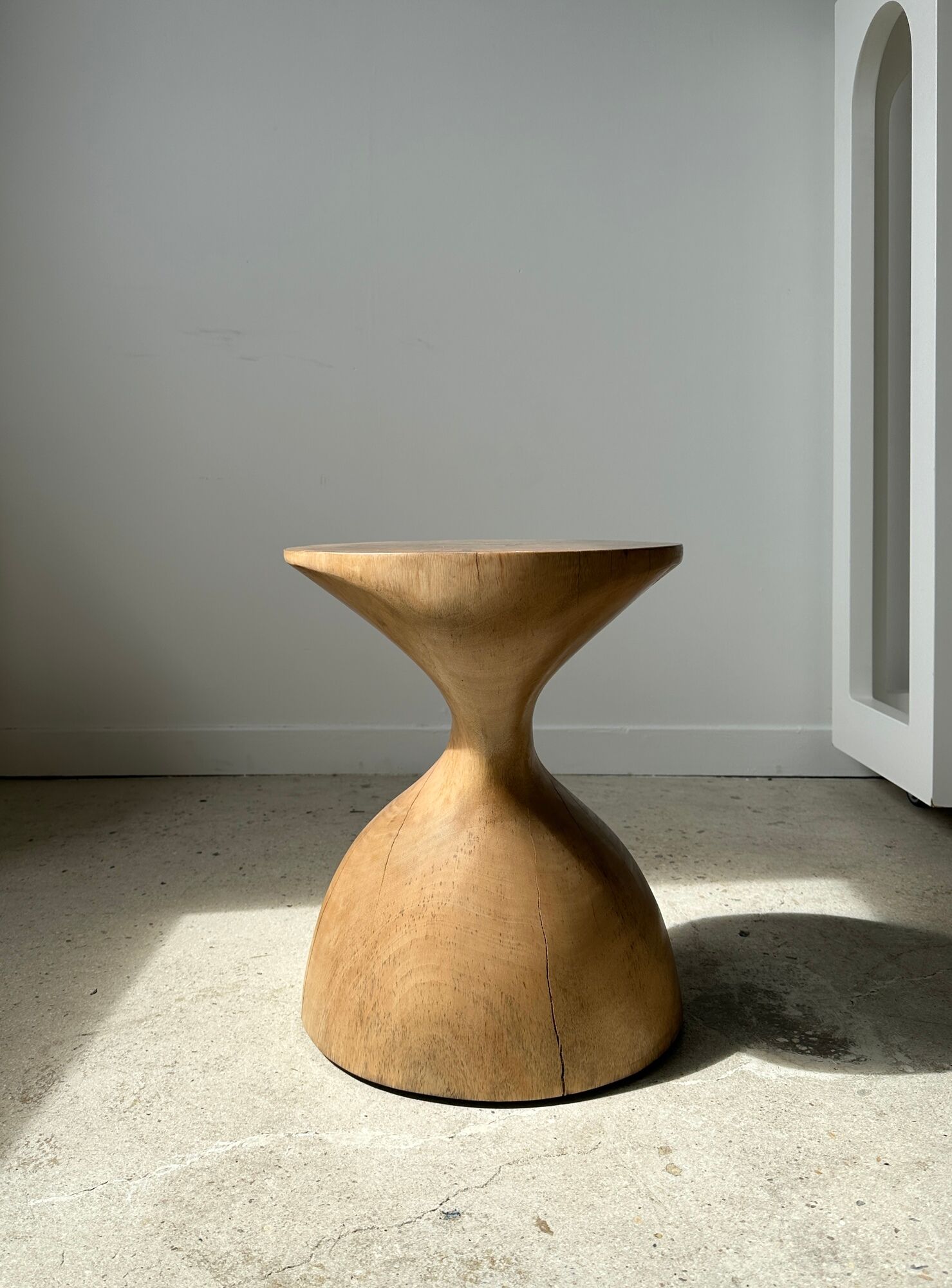 Solid wood sofa end