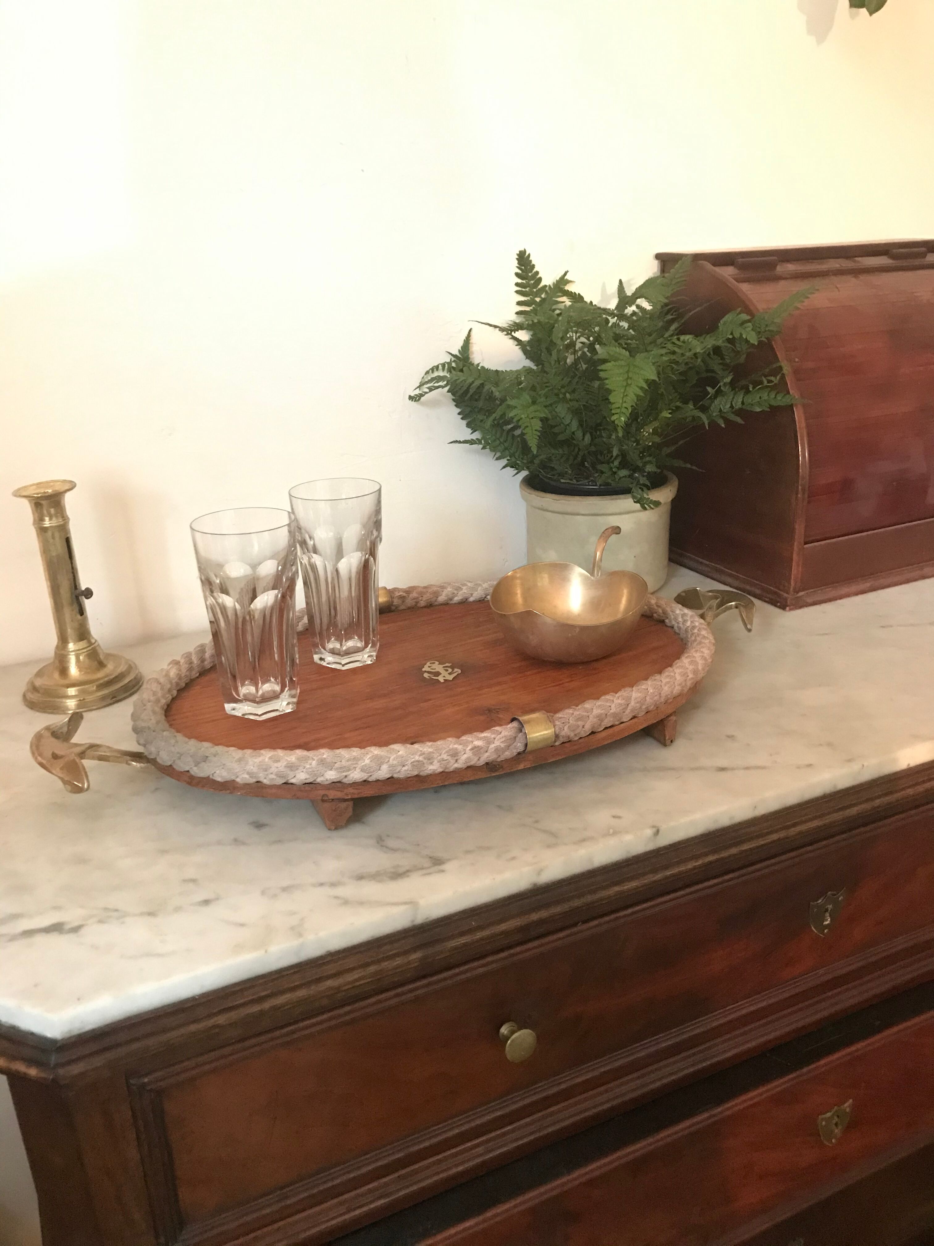 Former marine platter in rosewood