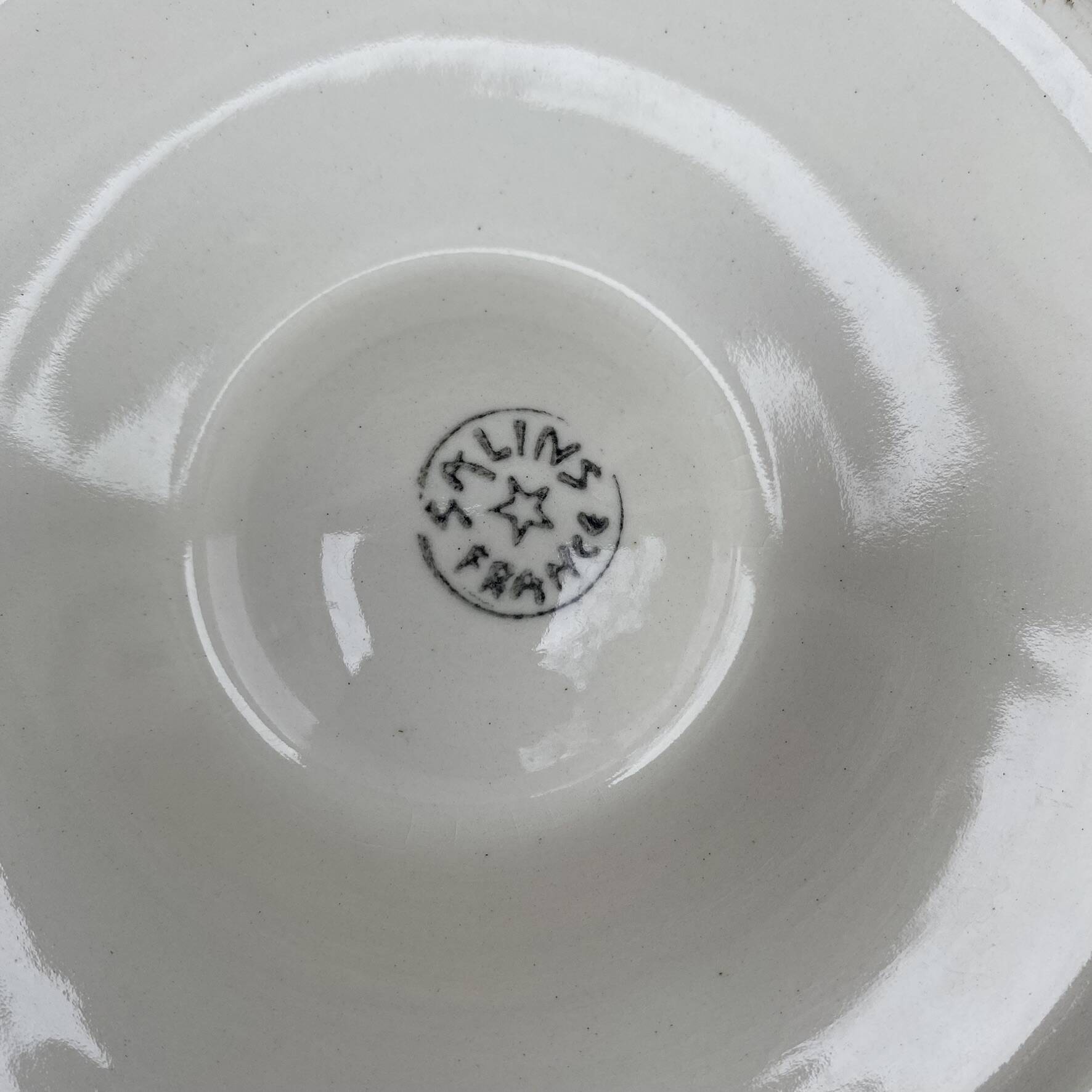 Assiettes à huitres salins France années 60