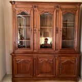Cherry bookcase stamped Louis Tricoire