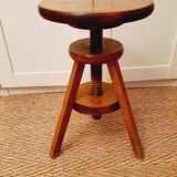Solid wood screw stool