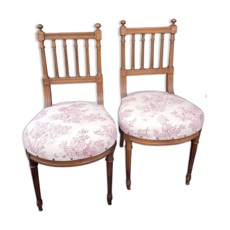 Pair of Louis XVI bedroom chairs