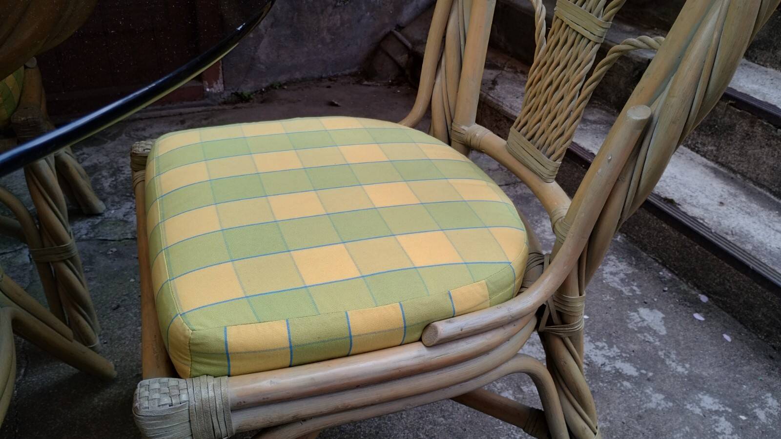 Bamboo garden dining set