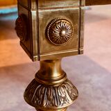 A mid-century marble top and brass frame coffee and cocktail table, circa 1960s