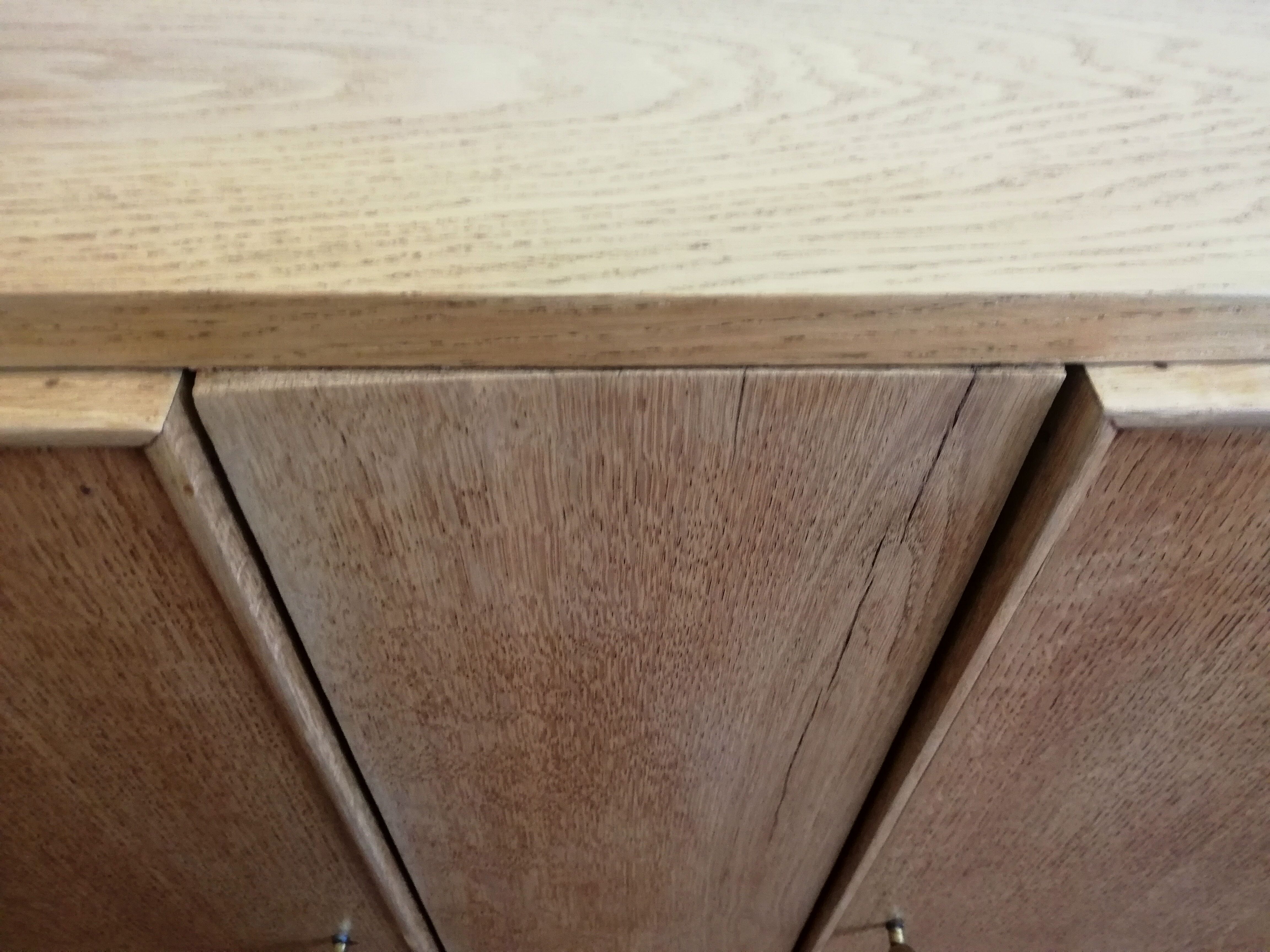Buffet in solid oak, 50s