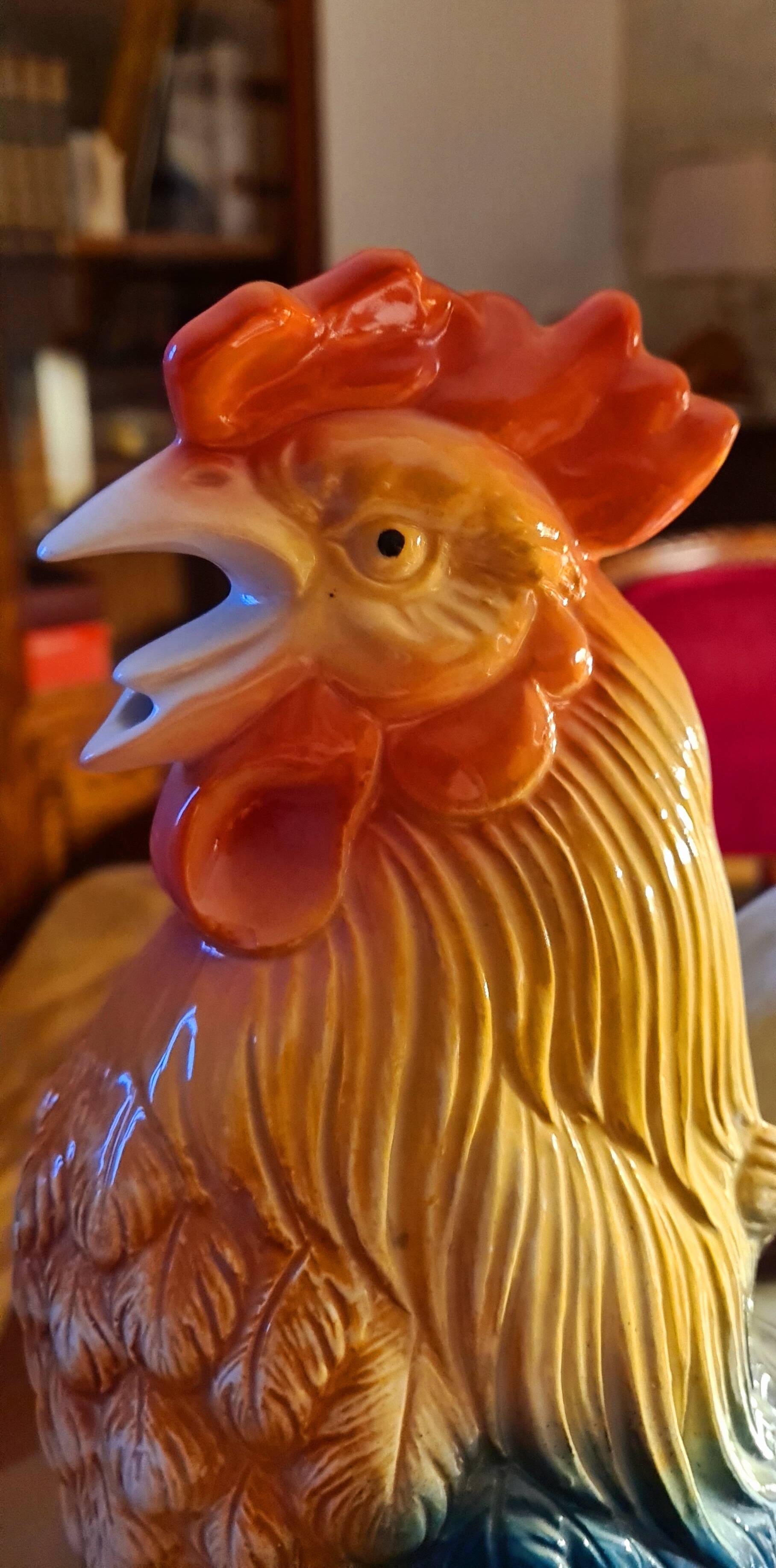 Coq en faïence dlg de st clément