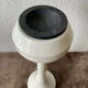 1970's italian ashtray in white plastic with its space age tulip foot