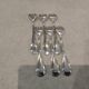 6 silver-plated oyster forks by Christofle, Albi pattern