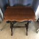 Art nouveau mahogany table with cut-out top