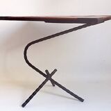 Side table or pedestal table Popular art 1960s