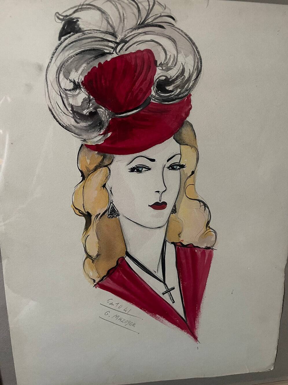 Dessin de mode G Mazoyer