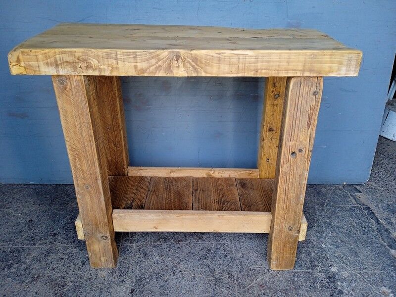 Solid wood work table