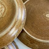 5 stoneware dessert plates