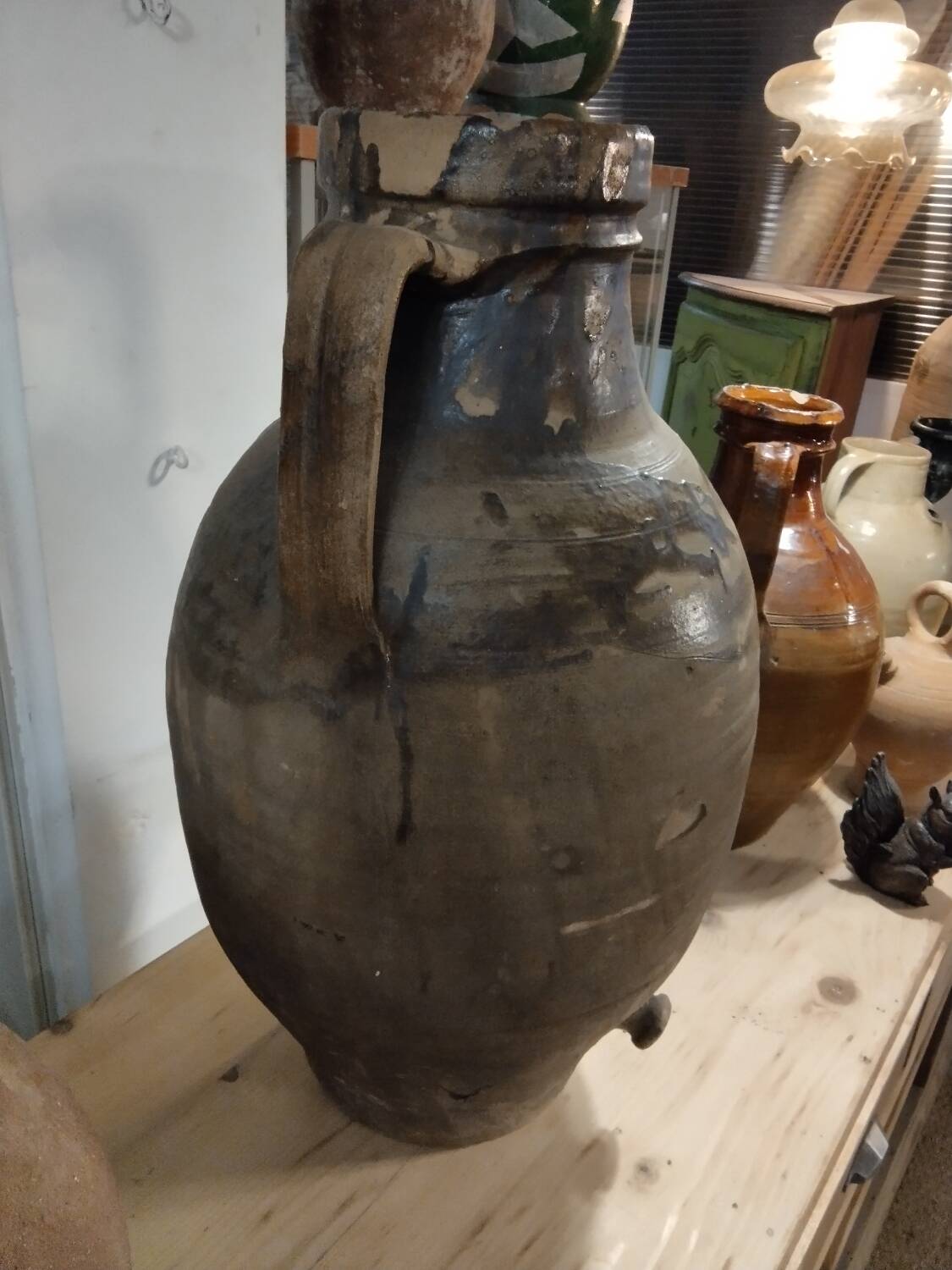 19th century antique jar from Italy, Apulia.