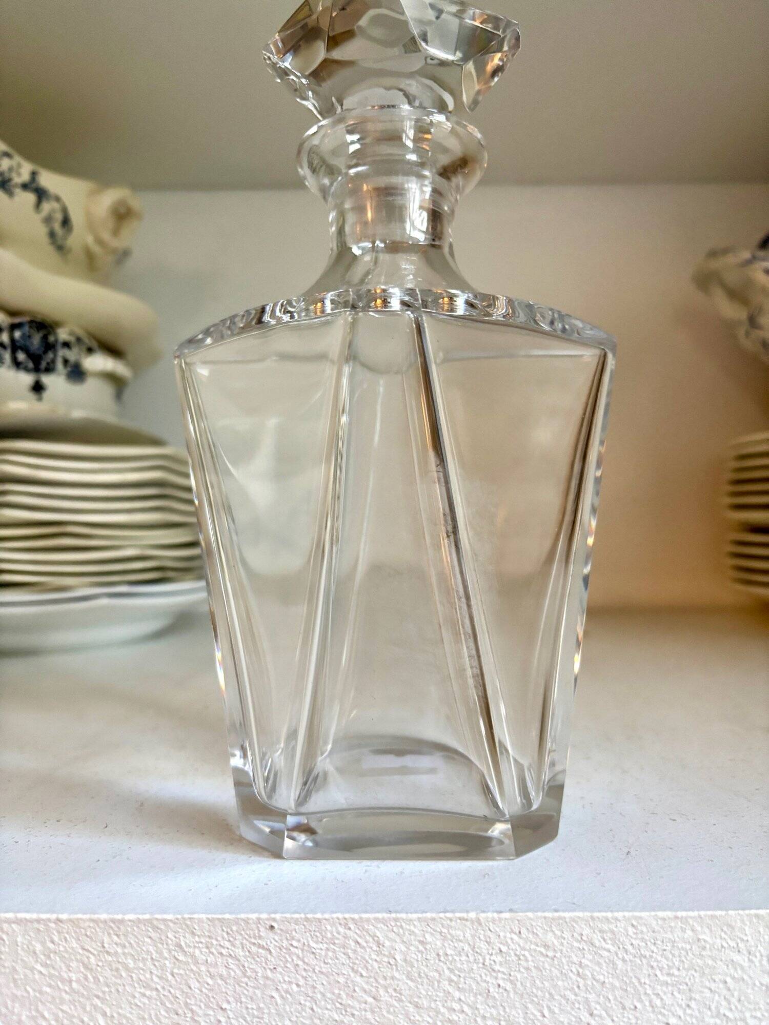 Baccarat crystal decanter, “Cordon bleu” model
