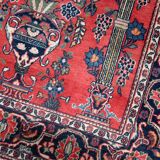 Antique Persian Kashan prayer handmade rug 131cm x 198cm 1920s - 1C1222