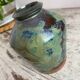 Glazed terracotta vase