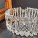Lot 3 vide-poches verre ciselé