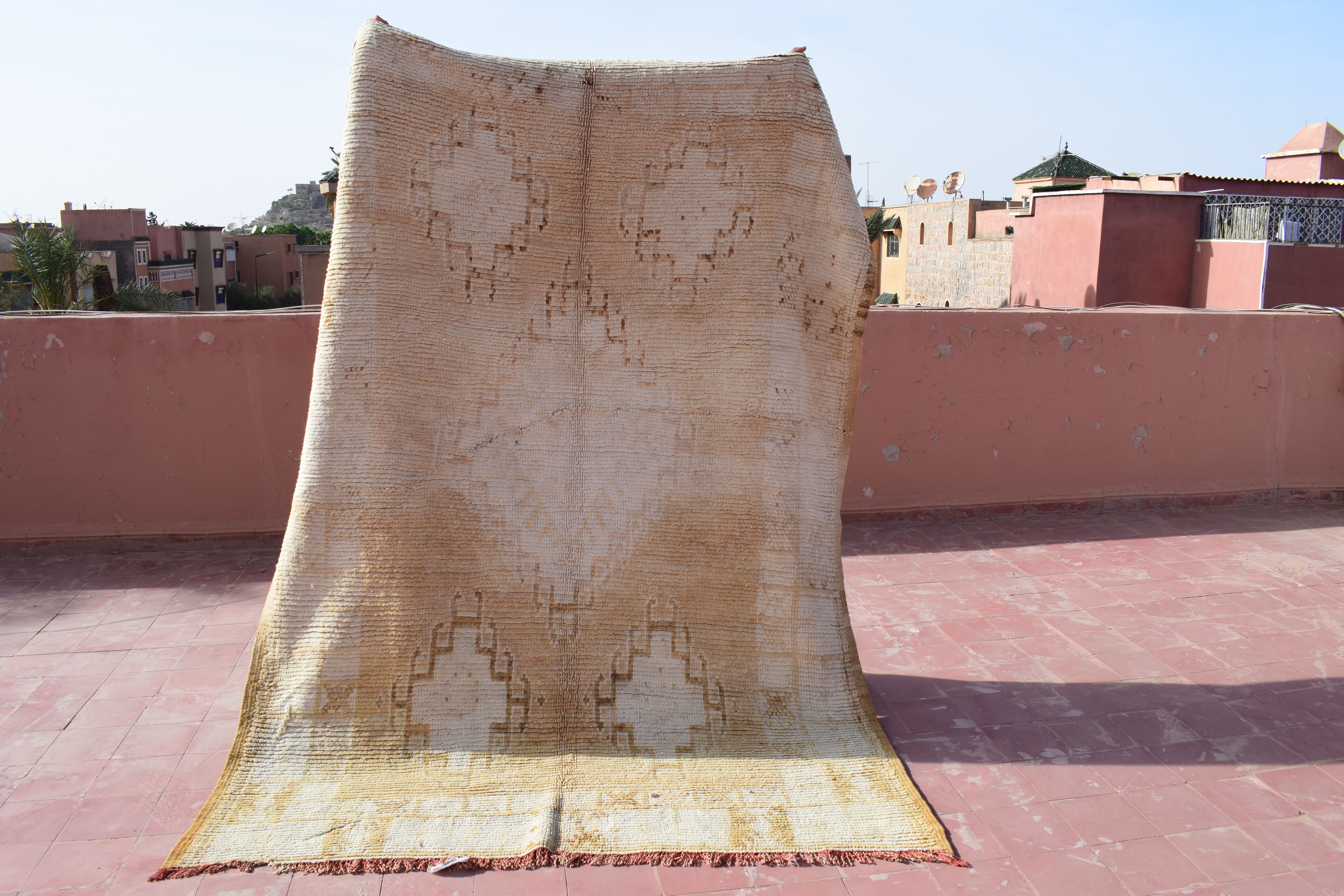Tapis berbère boujaad atlas vintage, 245x175 cm
