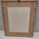 Lithography illustration bird Parus C-ruleus vintage engraving gilded frame