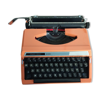 Silver Reed 200 Seiko vintage orange typewriter