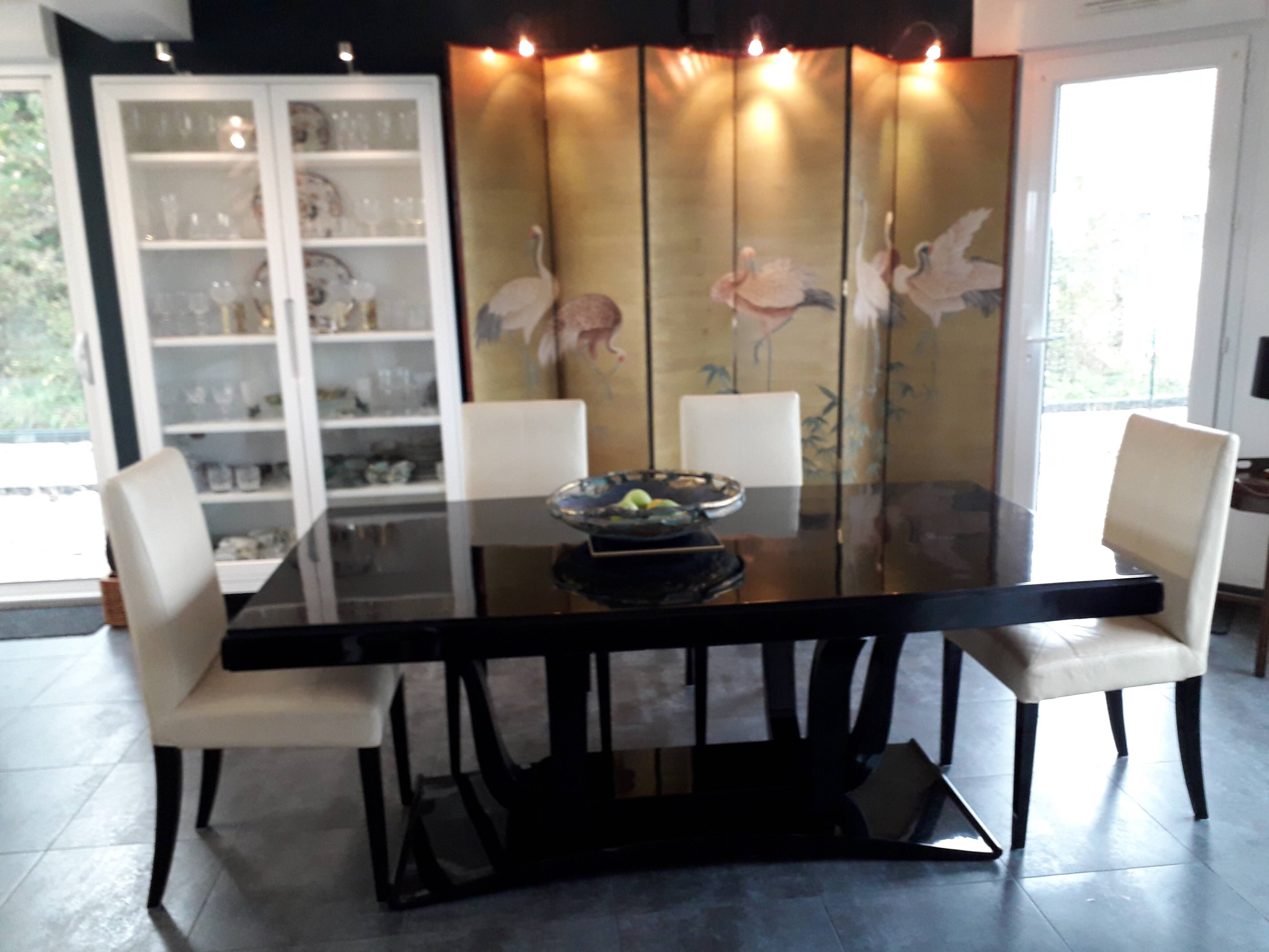 Dining table Art Deco Lucien Rollin