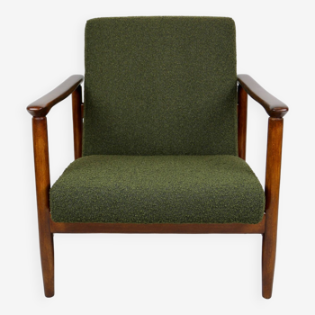 GFM-142 Chair in Olive Bouclé attributed to Edmund Homa, 1970s