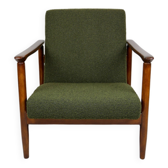 GFM-142 Chair in Olive Bouclé attributed to Edmund Homa, 1970s