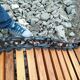 Old garden bench with vintage cast iron legs xxeme