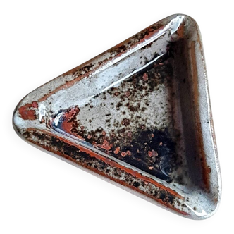 Stoneware ashtray signed Chantal and Thierry Robert