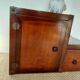 Small vintage Roche Bobois piece of furniture in Asian-style wood.