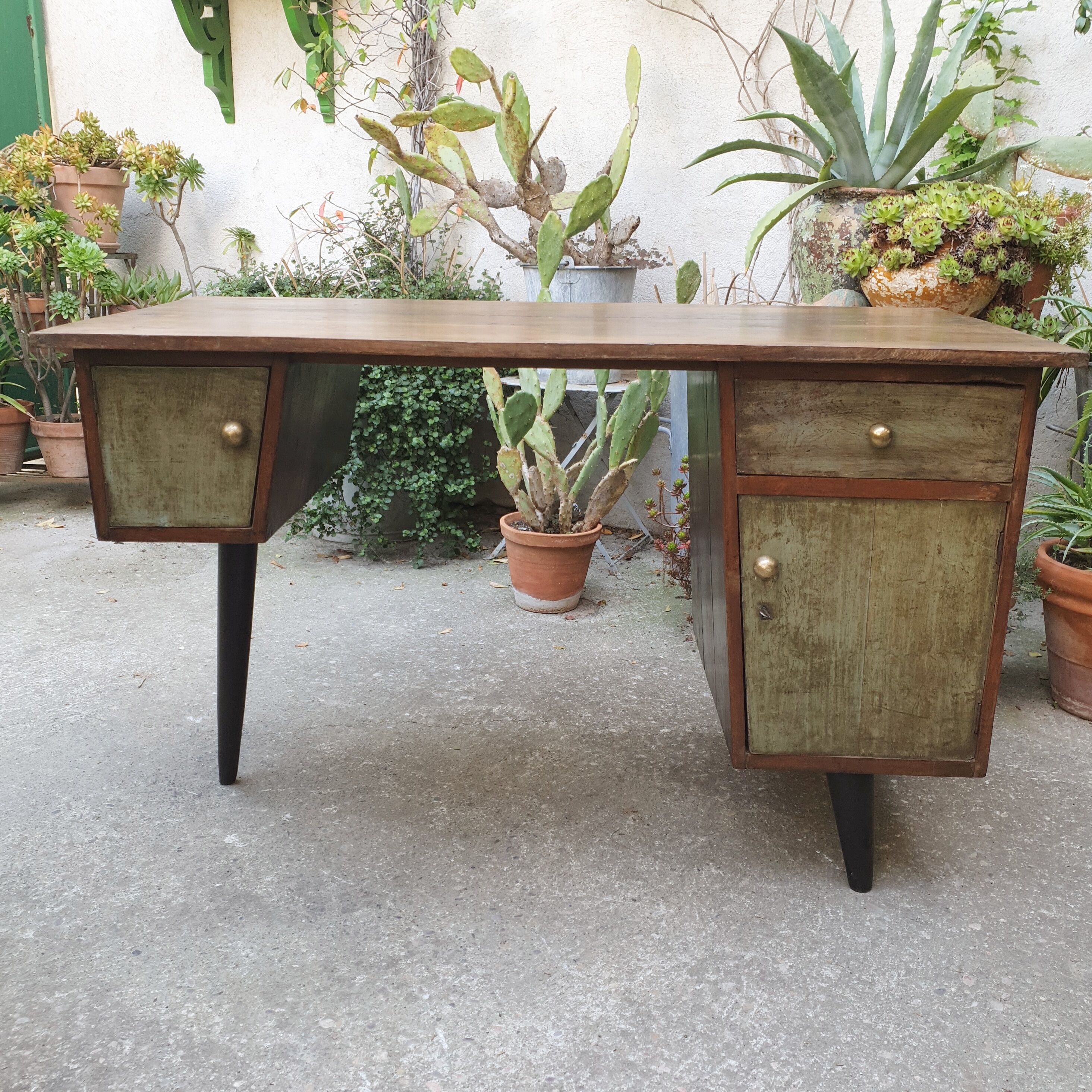 Dutch 1950 teak office