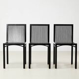 Ruud Jan Kokke Set of 3 'Latjes Dining Chairs for Metaform Netherlands 1986