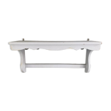 Old patinated wooden shelf