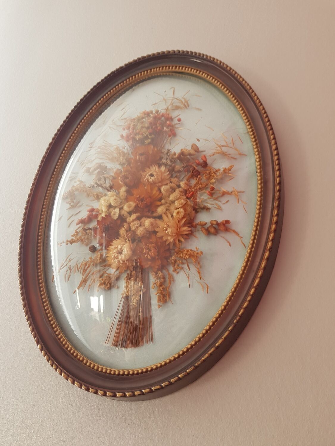 Large frame dried flowers