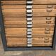 Printing cabinet with drawers