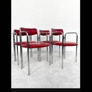 Ensemble de 4 chaises de salle à manger des années 50.