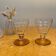 Set of 2 vintage Art Deco glasses