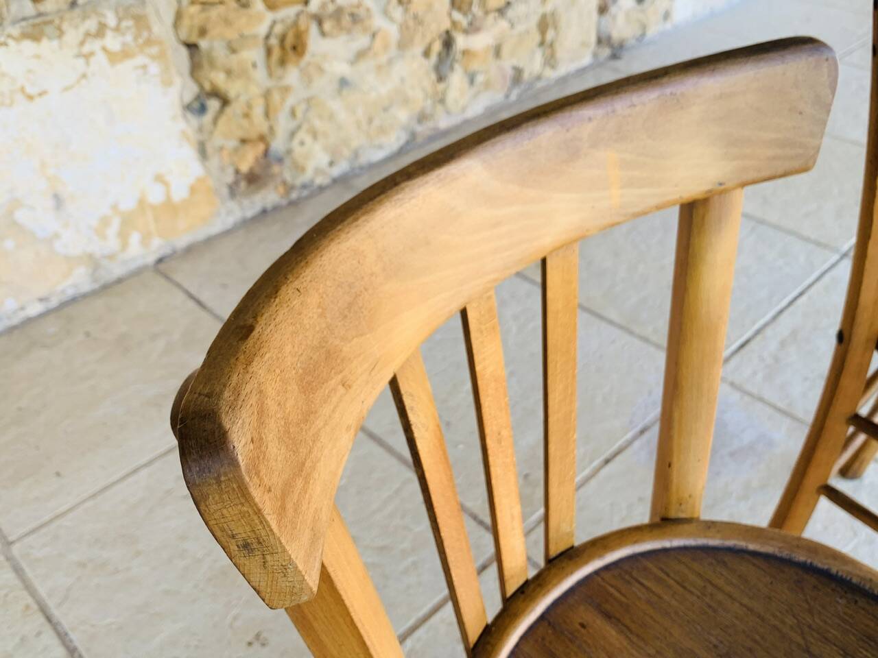 Pair of bistro chairs by Luterma, circa 50-60