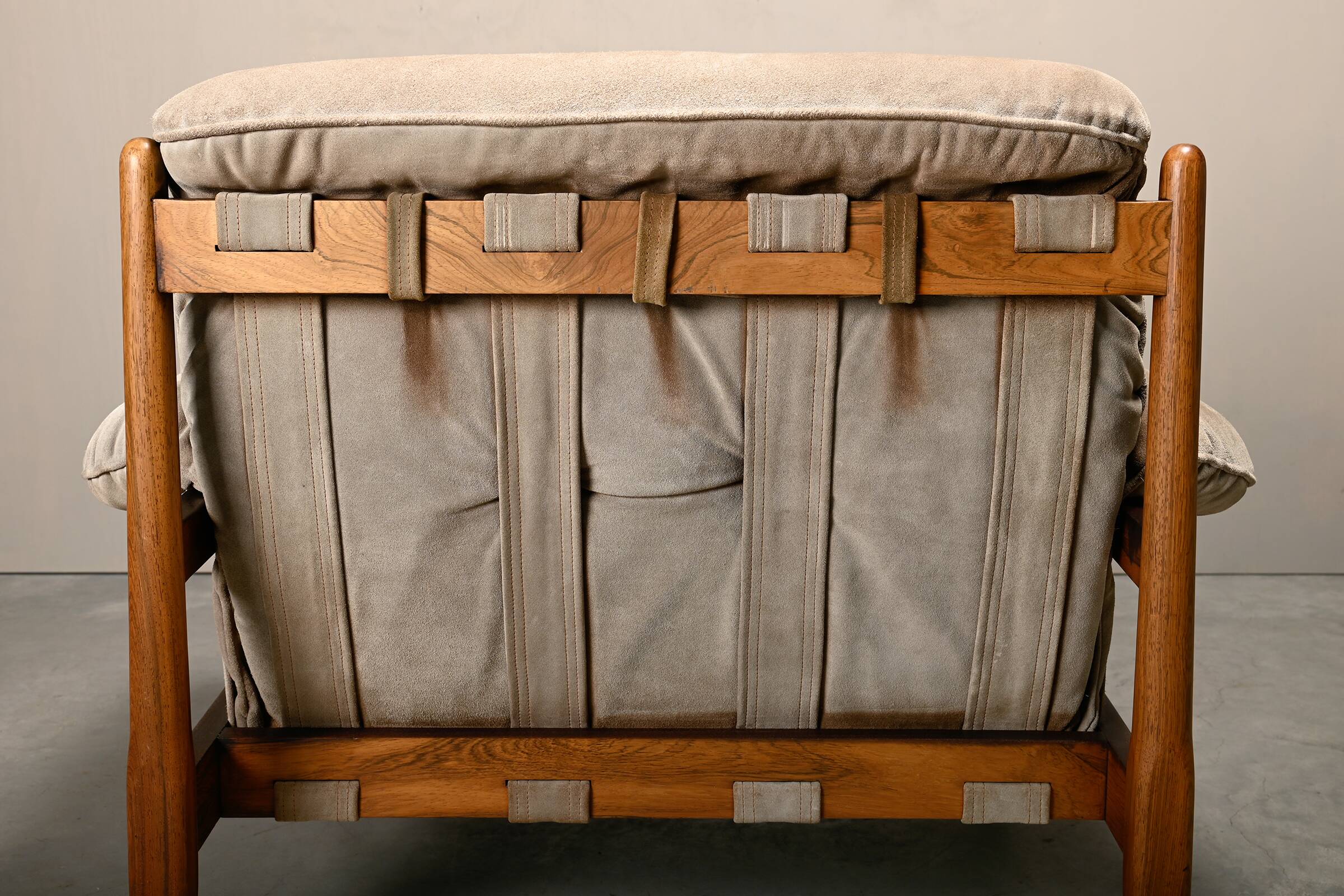 Lounge Chair Suede Leather