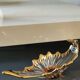 Empty Pocket/Decorative Bowl/Royal Bayel Crystal. 18k gold highlights.
