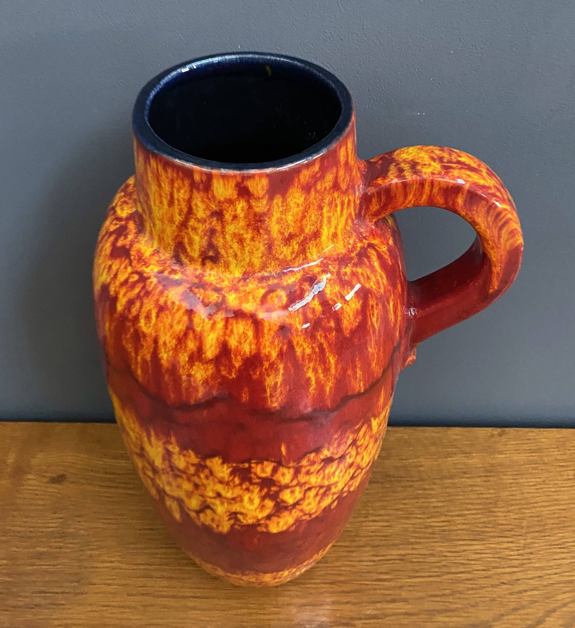 Ceramic flame vase by Scheurich Germany model 420-37