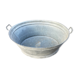 Bassine baignoire en zinc vintage 85 litres