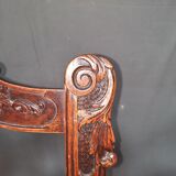Paire de chaises anciennes pieds sabot