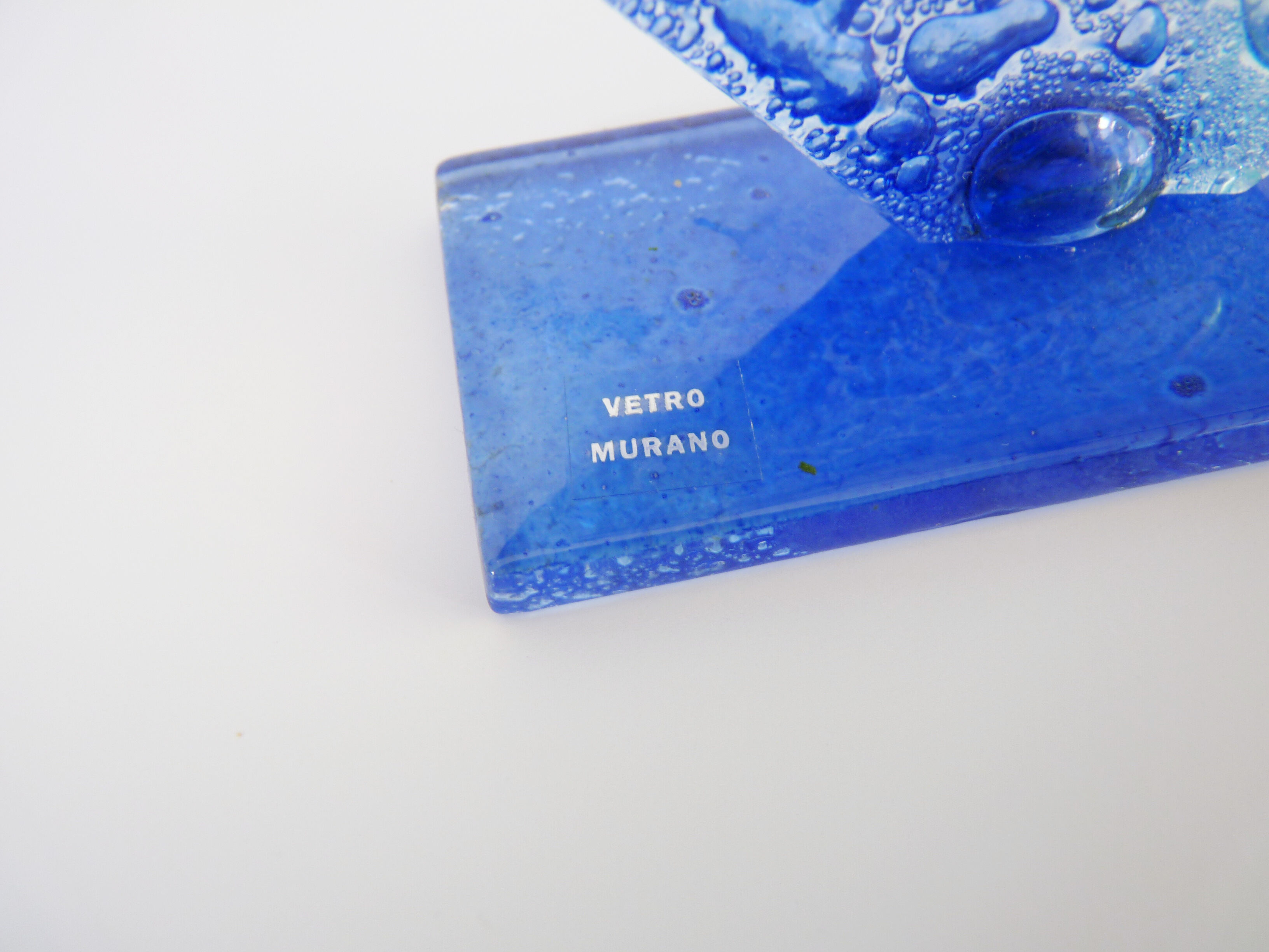 Vintage table clock in Murano glass year 70 80