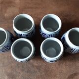 Set of 6 handmade ceramic cups