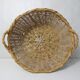 large vintage rattan basket