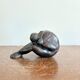 Ancient Atlas Statue Bandung Indonesia Art Deco Dense Ironwood Java